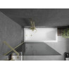 Mexen Next 1-panel bathtub screen 100 x 150 cm, graphite, gold - 895-100-000-00-40-50