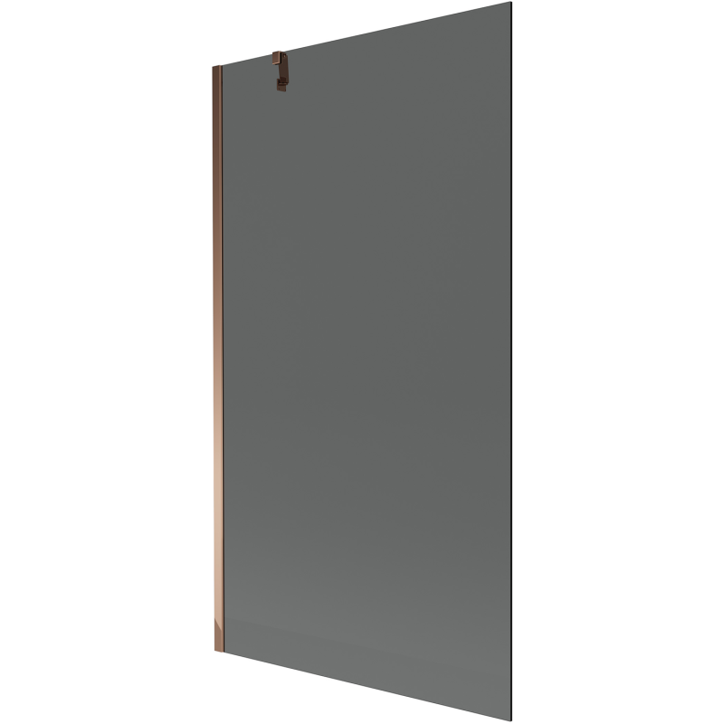 Mexen Next single-panel bath screen 100 x 150 cm, graphite, rose gold - 895-100-000-00-40-60