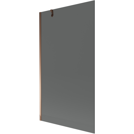 Mexen Next paratia per vasca da bagno a 1 anta 100 x 150 cm, grafite, oro rosa - 895-100-000-00-40-60