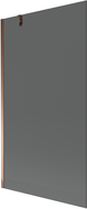 Mexen Next badwand scherm 1-deurs 100 x 150 cm, grafiet, roze goud - 895-100-000-00-40-60