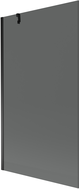 Mexen Next single-panel bathtub screen 100 x 150 cm, graphite, black - 895-100-000-00-40-70