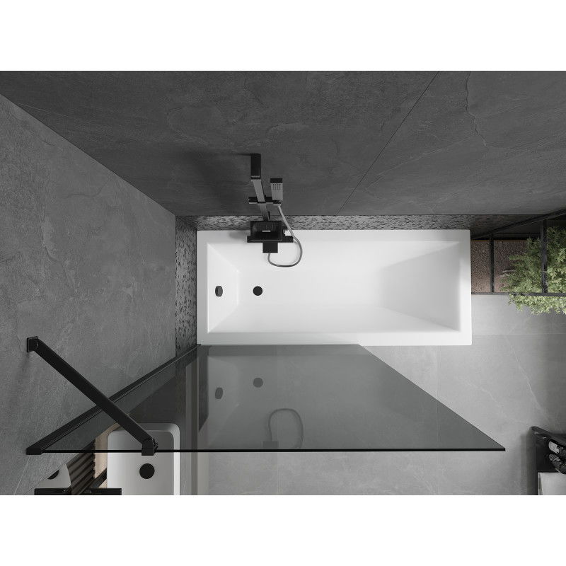 Mexen Next 1-flillege Duschnuewand 100 x 150 cm, Grafit, Schwaarz - 895-100-000-00-40-70