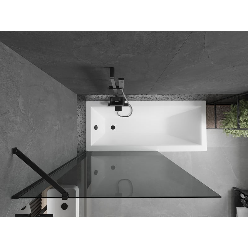 Mexen Next yksiovinen suihkuseinä 100 x 150 cm, grafiitti, musta - 895-100-000-00-40-70