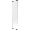 Mexen Next badwand paraván 1-vleugelig 50 x 150 cm, zwart frame, wit - 895-050-000-00-70-20
