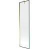 Mexen Next single-panel bath screen 50 x 150 cm, black frame, gold - 895-050-000-00-70-50