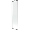Mexen Next badwand vouwscherm 1-delig 50 x 150 cm, zwart frame, zwart - 895-050-000-00-70-70