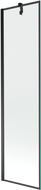 Mexen Next douchescherm 1-deurs 50 x 150 cm, zwart frame, zwart - 895-050-000-00-70-70