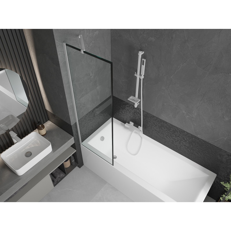 Mexen Next 1-osaline vanni ekraan 60 x 150 cm, must raam, kroom - 895-060-000-00-70-01