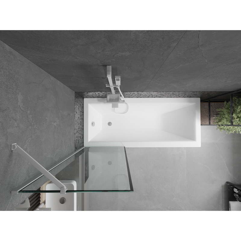 Mexen Next 1-osaline vanni ekraan 60 x 150 cm, must raam, kroom - 895-060-000-00-70-01