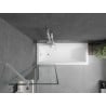 Mexen Next paroi de baignoire 1-volet 60 x 150 cm, cadre noir, chrome - 895-060-000-00-70-01