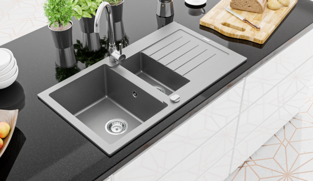 Biel, czerń, szarość w nowoczesnej kuchni