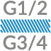 Raccords G 1/2" et G 3/4"